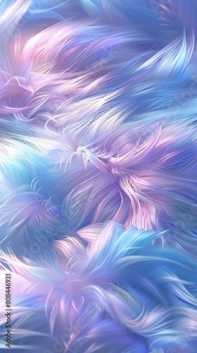 Soft pastel blue and purple fur, textured background