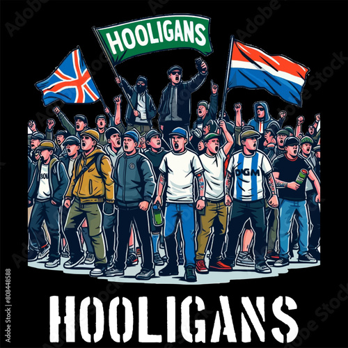 FOOTBALL FANS ULTRAS HOOLIGAN LOGO VECTOR HD