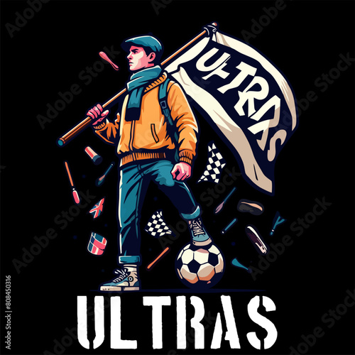FOOTBALL FANS ULTRAS HOOLIGAN LOGO VECTOR HD