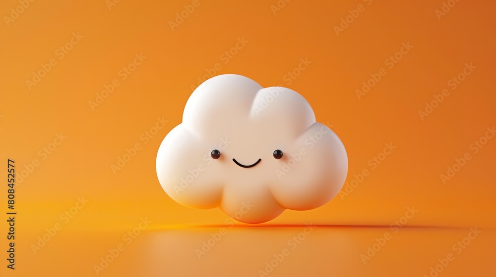 portrait toy cloud in clean background portrait toy cloud in clean background