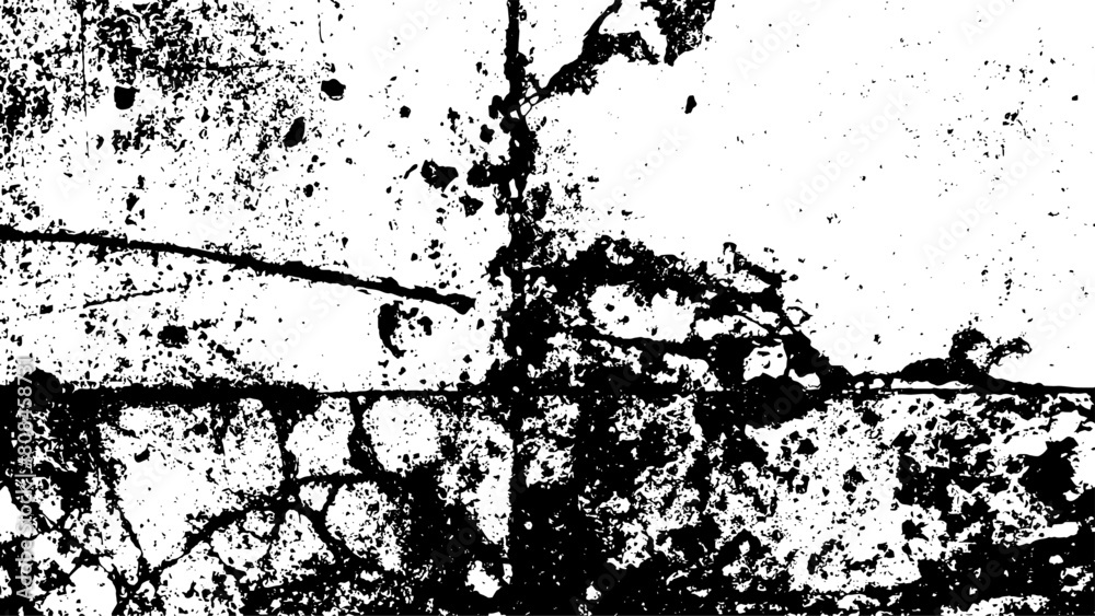 Fototapeta premium 2-15. Old cement wall texture background - illustration