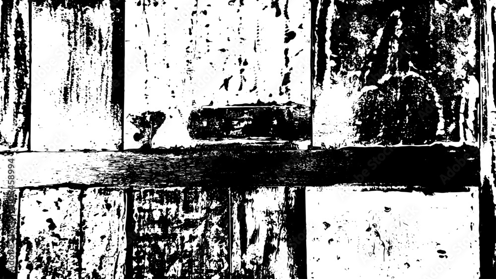 Obraz premium 2-60. Wood board Texture Effect - Illustration. Black and white vector textures in scratch background.