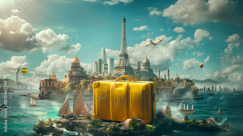 Wanderlust Ignited: Thrilling Yellow Suitcase Adventure