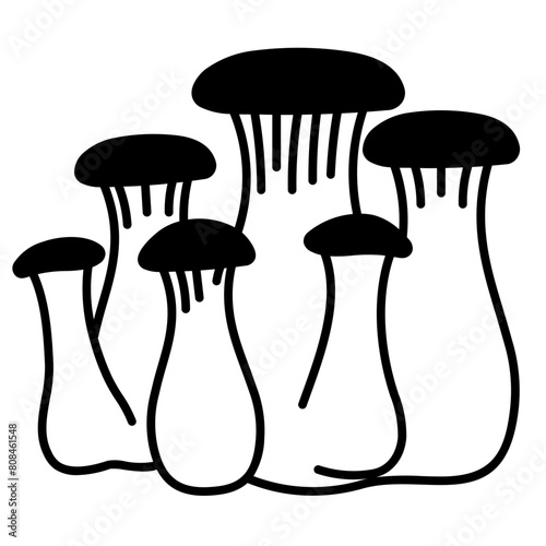 mushrooms glyph icon