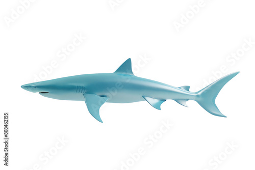 Sleek Blue Shark Transparent background