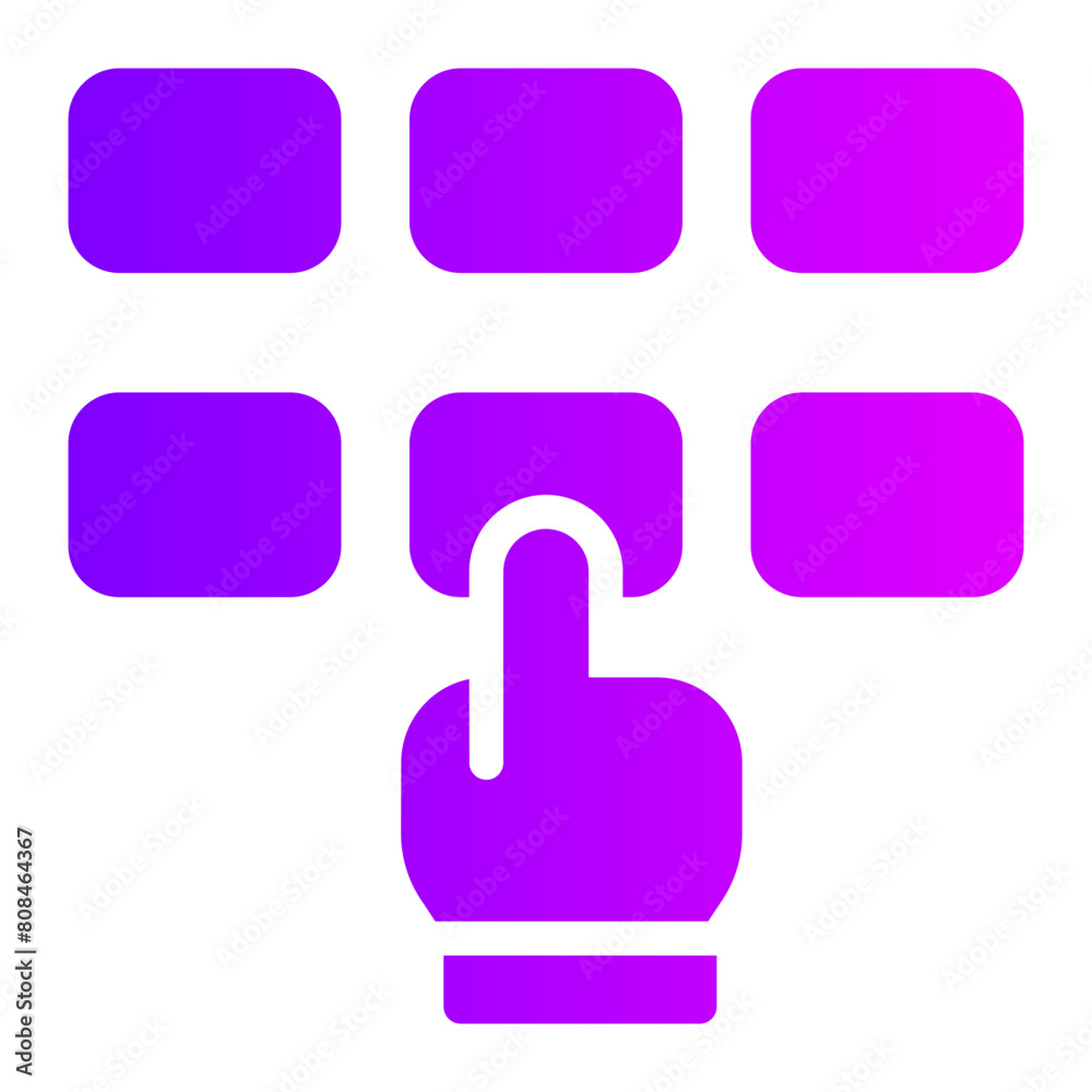 pin code gradient icon pin code gradient icon