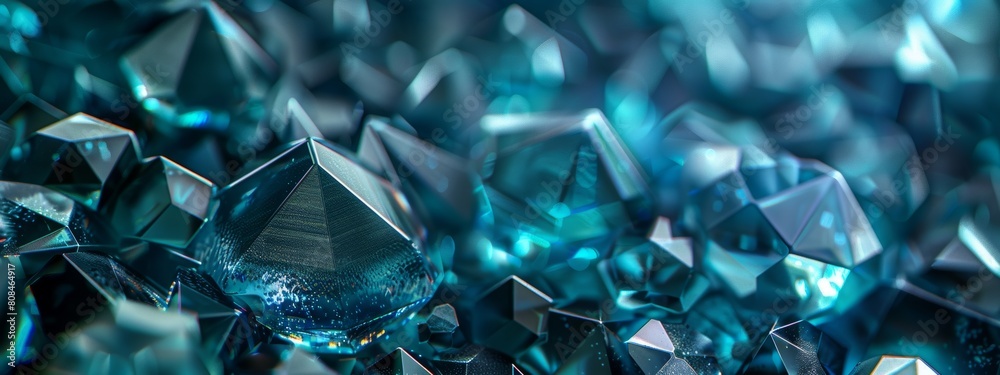 A background of faceted gemstones in cool blues and greens, creating a sense of depth and mystery. A background of faceted gemstones in cool blues and greens, creating a sense of depth and mystery.