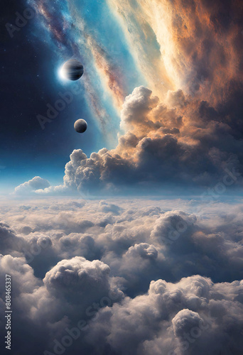 雲の向こうに浮かぶ惑星-C photo