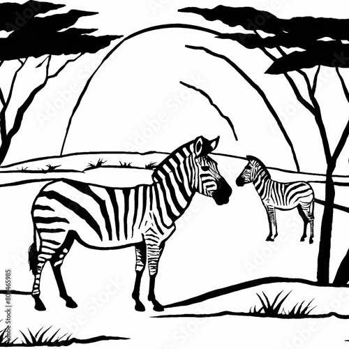 zebra vector