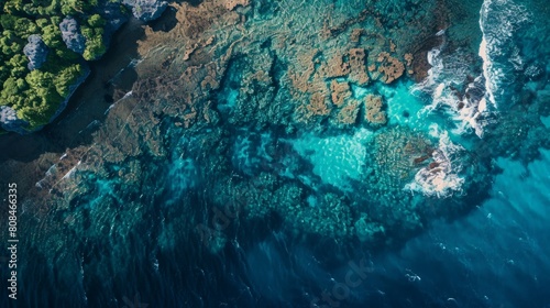 Nature's Patterns: Aerial Photography View of Shoals