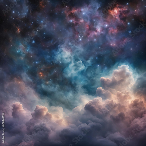 空と雲と銀河-S