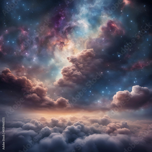 空と雲と銀河-U