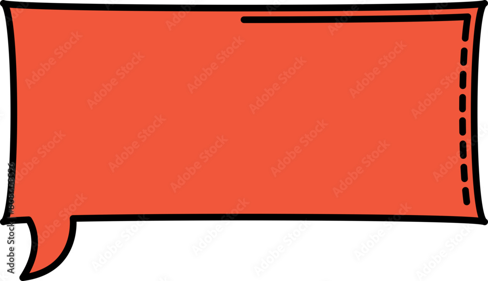Fototapeta premium Balloon textbox vector shape