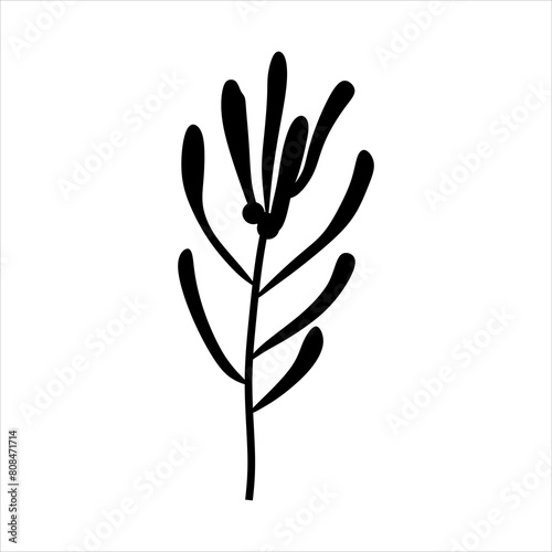 Floral Pattern Brush Vector Element