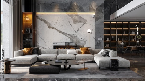 Modern luxury living room minimalist interior design style