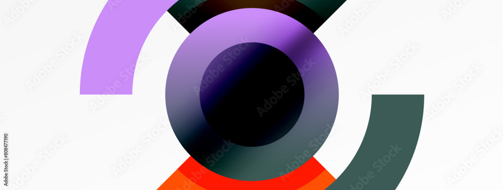 Circle geometric abstract vector background Circle geometric abstract vector background