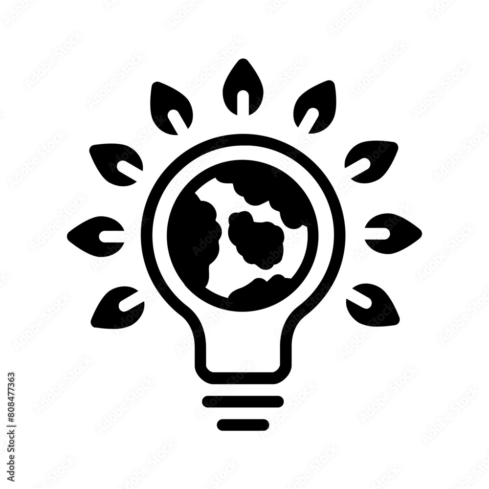 Fototapeta premium Vector solid black icon for Learning environment