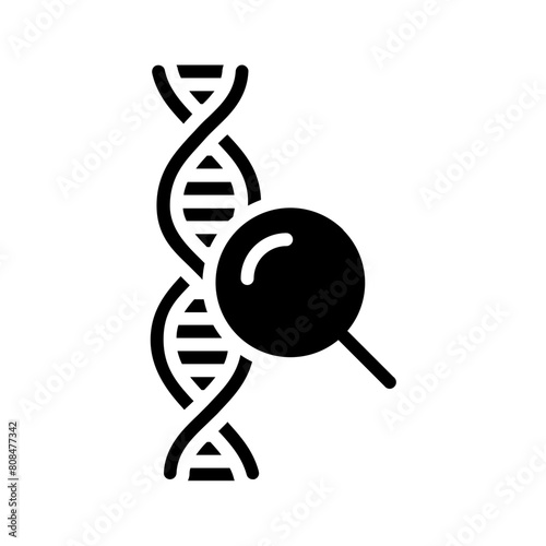 Vector solid black icon for Forensic