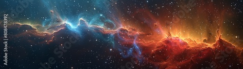 An aweinspiring sight of a supernova remnant, featuring glowing gas filaments 8K , high-resolution, ultra HD,up32K HD photo