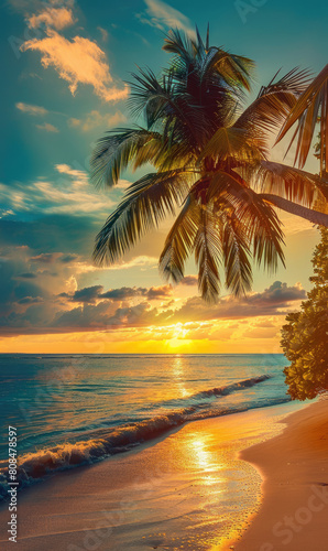 award winning photo of Palm and tropical beach