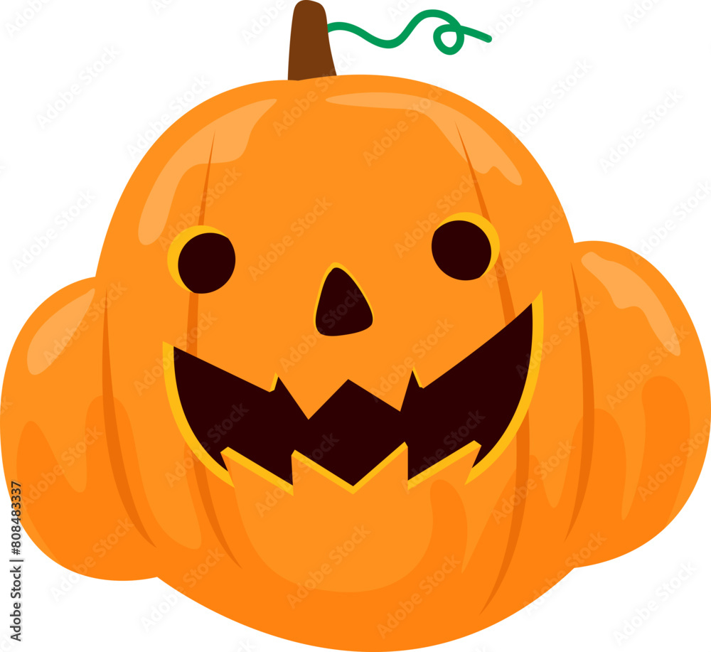 Fototapeta premium Halloween Pumpkins Illustration