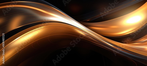 Abstract background by black and gold colour with liquid fluid texture for background  banner