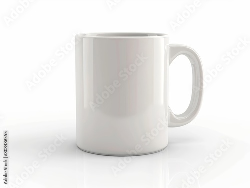 Custom Mug or Pillow Mug or pillow personalized with a photo or message, displayed in full, side view on a white background