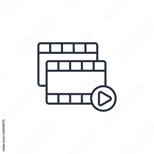 series icon. vector.Editable stroke.linear style sign for use web design,logo.Symbol illustration.