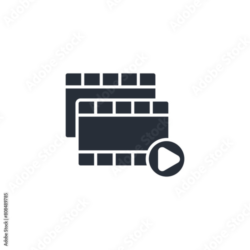 series icon. vector.Editable stroke.linear style sign for use web design,logo.Symbol illustration.