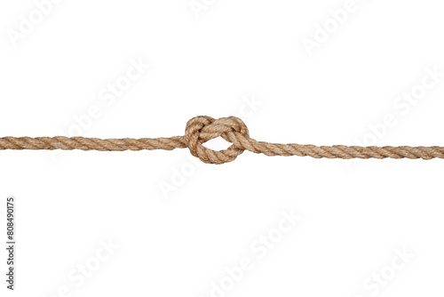 Single knot rope isolated transparent photo
