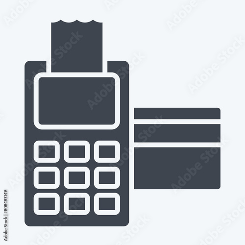 Icon Card Payment. related to Smart City symbol. glyph style. simple design illustration