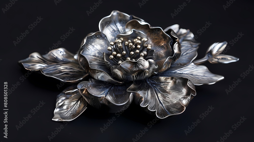 Fototapeta premium Ceramic texture flowers plants abstract graphic poster web page PPT background