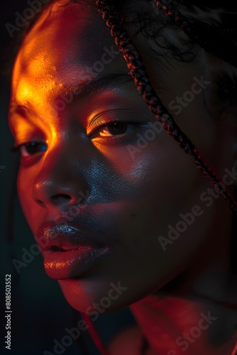 Innovative Portrait Lighting Techniques in a Studio Session photo