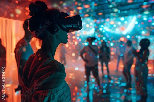 Virtual Reality Party: A Vibrant Digital Gathering in Immersive