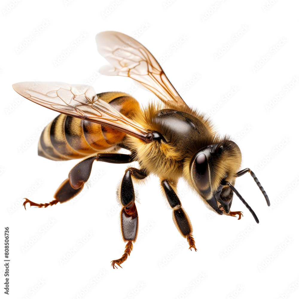 Bee on a transparent background. Bee on a transparent background.
