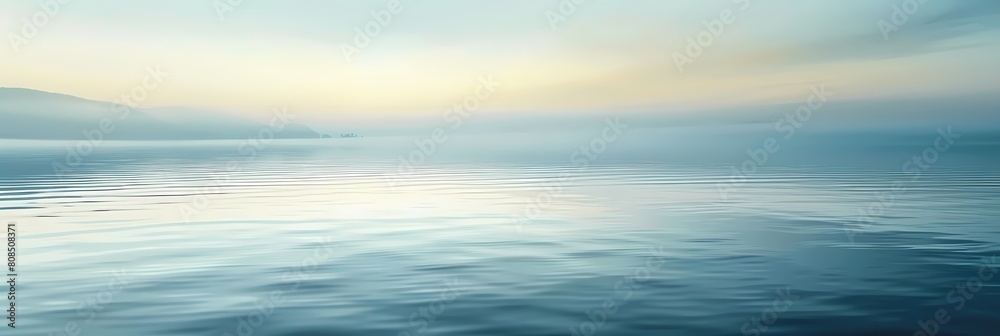 tranquil reverberations of the ocean under a clear blue sky