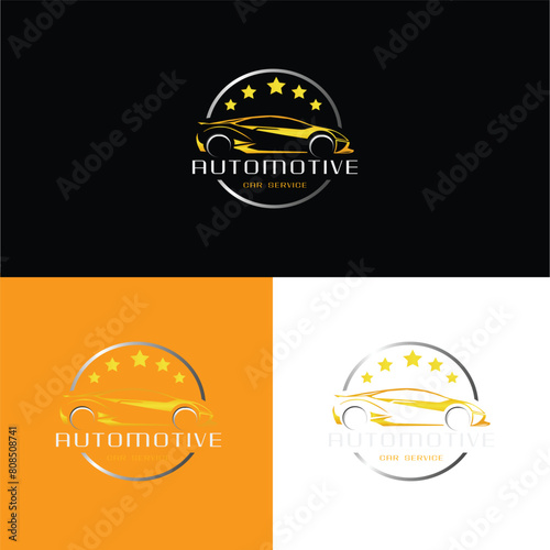Vector car logo illustration template vector design