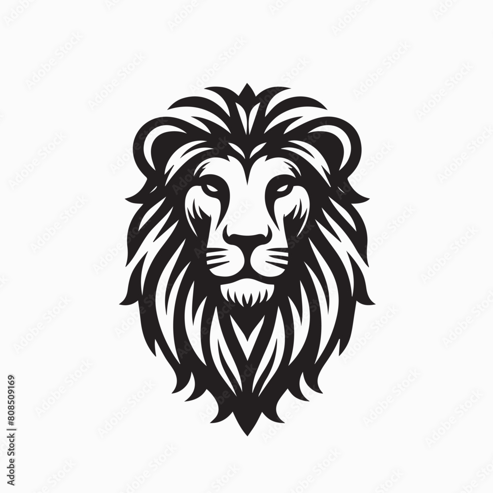 Lion, Black and White Vector illustration Vector Lion, Black and White Vector illustration Vector