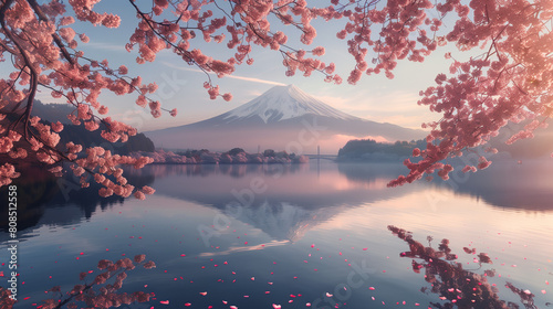 Splendid Fuji Peak  Japan