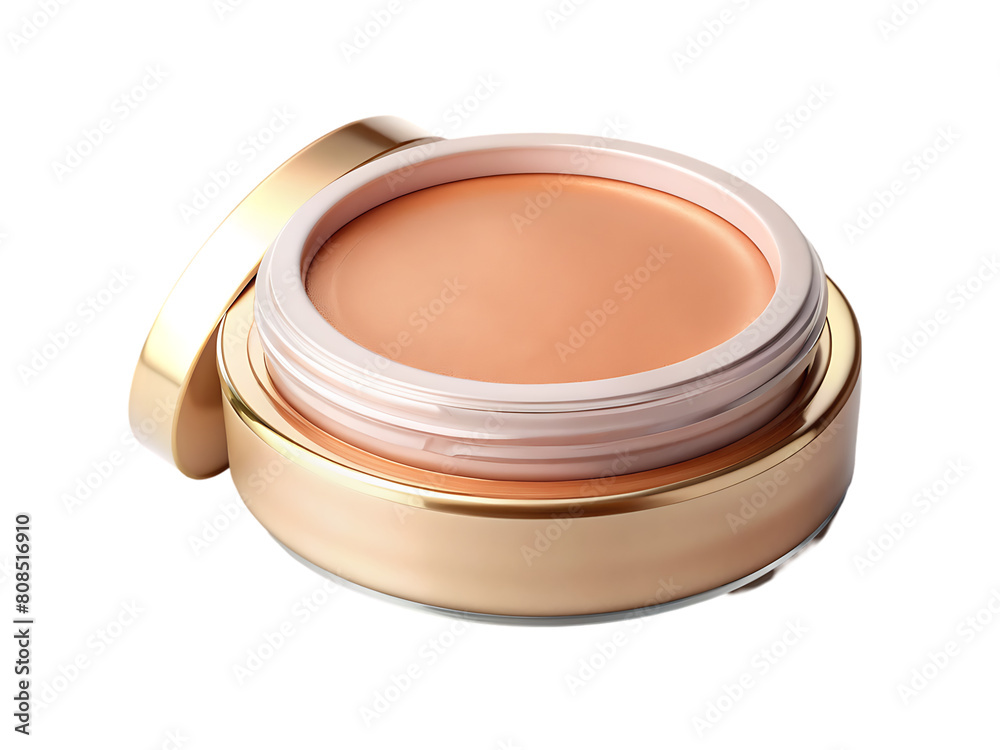 Compact cosmetic powder in powder box Compact cosmetic powder in powder box
