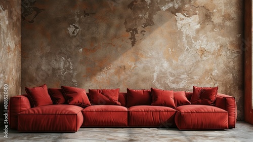 Sophisticated Comfort: Corner Sofa Set in Loft Living Room