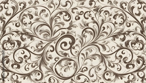 Scrollwork patterns with elegant curves and decora upscaled 5