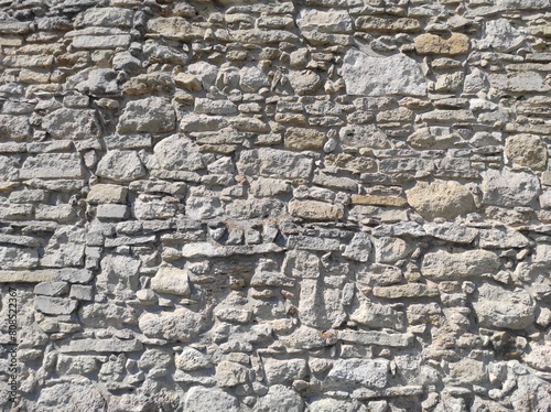 Photo of the old castle wall. Old wall texture