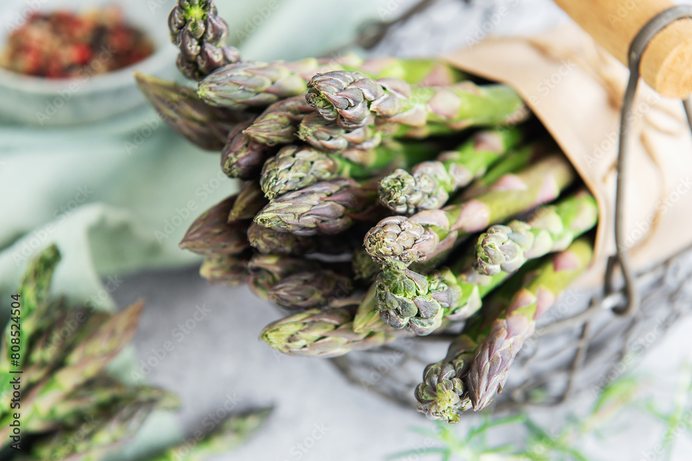 Bunches of green asparagus Bunches of green asparagus