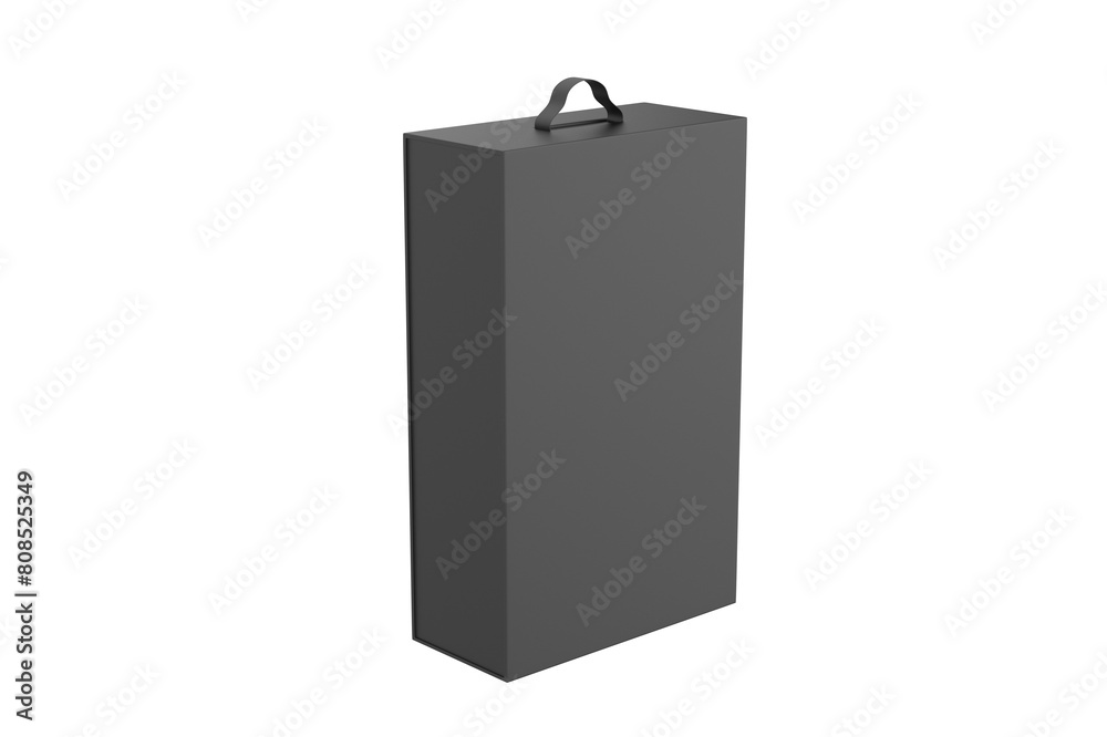Paper Hard Box Mockup Isolated On White Background. 3d illustration Paper Hard Box Mockup Isolated On White Background. 3d illustration