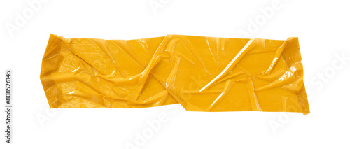 Isolated yellow tape texture elements