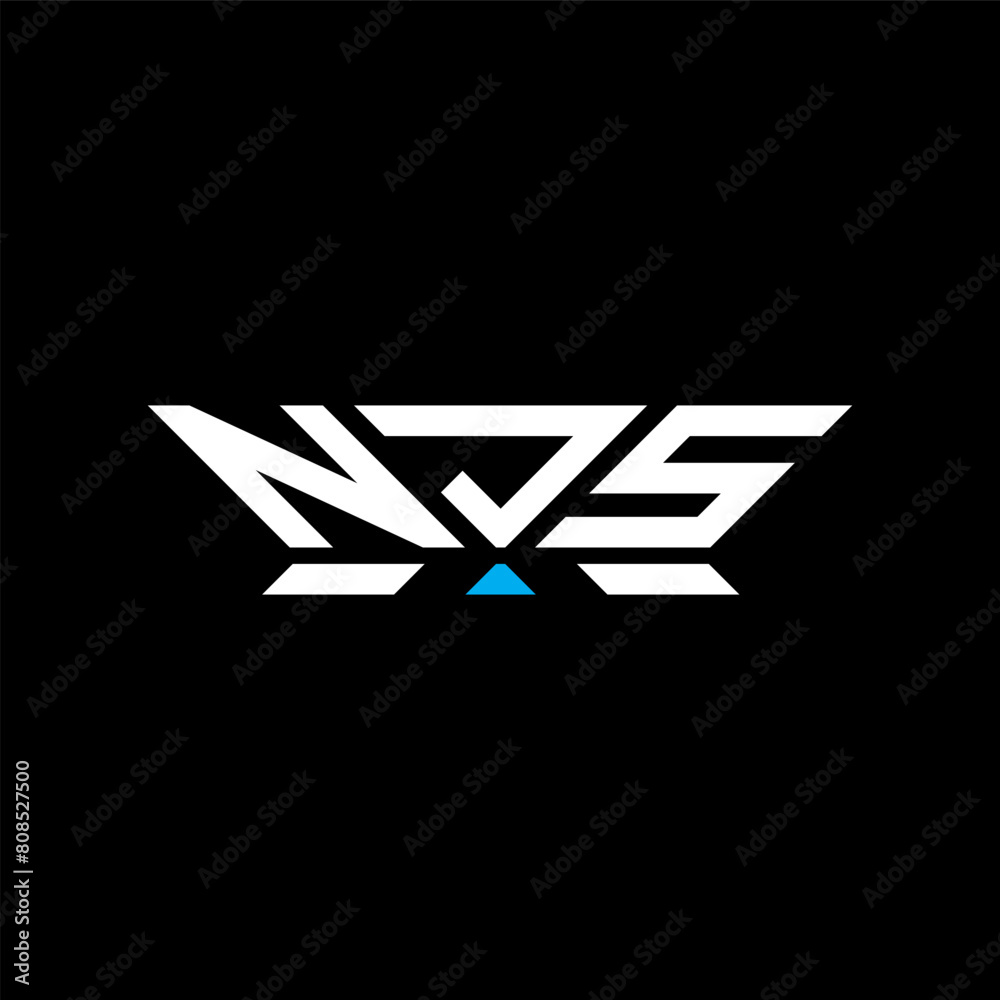 NJS letter logo vector design, NJS simple and modern logo. NJS luxurious alphabet design NJS letter logo vector design, NJS simple and modern logo. NJS luxurious alphabet design