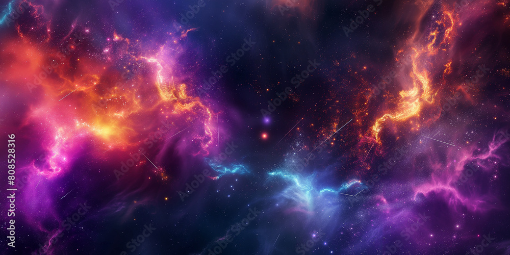 Starry night sky - Abstract Cosmic Inspired Adaptable Background Art 