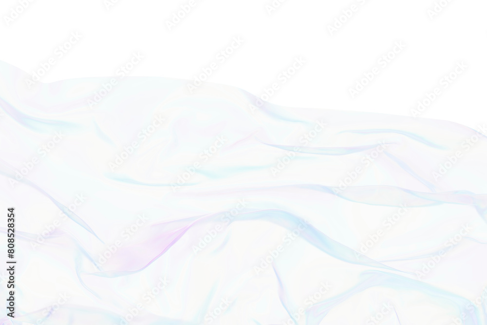 Fototapeta premium Wrapped transparent plastic with dispersion effect