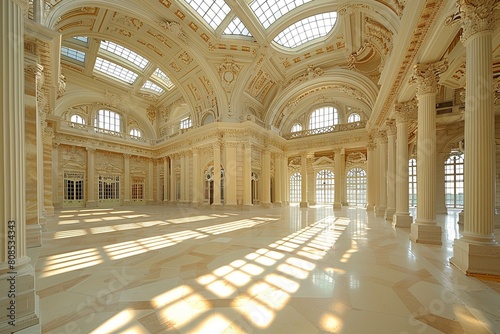 Majestic Baroque Elegance  Ornate Details and Grand Curves of Architectural Grandeur